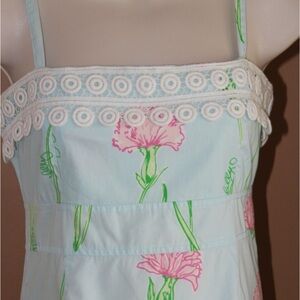 Lilly Pulitzer Pink and Blue Floral Dress